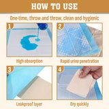 VaKa Pet Training Pad 400 Puppy Pads Toilet Pee Indoor Absorbent 60x60cm Dog - Rear View