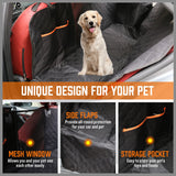 Pet Dog Waterproof Seat Cover Protector Hammock Back Rear Bench Mat for Car SUV - Top-Down View