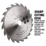 4x 250MM Circular Saw Blade 20T Disc Saw Blade Wood Timber Cutting 30/20/16mm