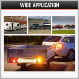 7 Pin Flat Plug to 12 Pin Flat Female Socket Adaptor Trailer Caravan Connector