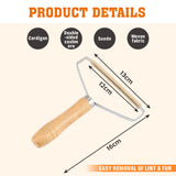 Lint Remover For Pet Hair Cat & Dogs Clothes Shaver Fabric Brush Wool Roller - Top-Down View