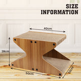 VaKa Cat Scratching Scratcher Board Cat Tree Pad Lounge Toy Corrugated Cardboard - Top-Down View