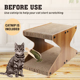 VaKa Cat Scratching Scratcher Board Cat Tree Pad Lounge Toy Corrugated Cardboard - 45-Degree Angle