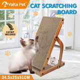 VaKa Cat Scratching Scratcher Board Cat Tree Pad Lounge Toy Corrugated Cardboard - Front View