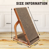 VaKa Cat Scratching Scratcher Board Cat Tree Pad Lounge Toy Corrugated Cardboard - Top-Down View