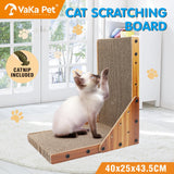 VaKa Cat Scratch Pad Cardboard Kitten Cat Scratcher Scratching Board Scatch Toy - Front View