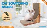 VaKa Cat Scratch Pad Cardboard Kitten Cat Scratcher Scratching Board Scatch Toy - Side View