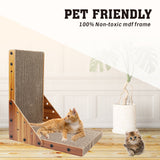 VaKa Cat Scratch Pad Cardboard Kitten Cat Scratcher Scratching Board Scatch Toy - Rear View