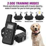 VaKa Anti Bark Dog Training Collar Sound & Vibration Stop Barking Automatic Pet - Top-Down View