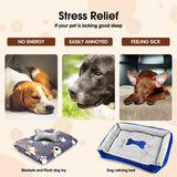 Vaka Navy Dog Bed Pet Cat Calming Floor Mat Sleeping Cave Washable Extra Large 29701 - 45-Degree Angle