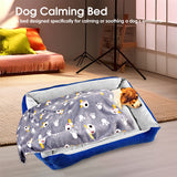 Vaka Navy Dog Bed Pet Cat Calming Floor Mat Sleeping Cave Washable Extra Large 29702 - Extra Image