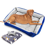 Vaka Navy Dog Bed Pet Cat Calming Floor Mat Sleeping Cave Washable Extra Large 29703 - Extra Image