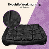 Vaka Navy Dog Bed Pet Cat Calming Floor Mat Sleeping Cave Washable Extra Large 29704 - 45-Degree Angle