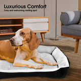 Vaka Navy Dog Bed Pet Cat Calming Floor Mat Sleeping Cave Washable Extra Large 29706 - Front View