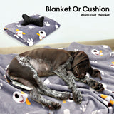Vaka Navy Dog Bed Pet Cat Calming Floor Mat Sleeping Cave Washable Extra Large 29706 - Low Angle
