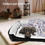 Vaka Navy Dog Bed Pet Cat Calming Floor Mat Sleeping Cave Washable Extra Large 29706 - Extra Image