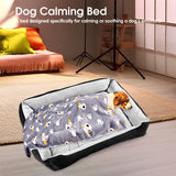 Vaka Navy Dog Bed Pet Cat Calming Floor Mat Sleeping Cave Washable Extra Large 29706 - Extra Image