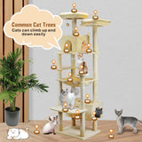 VaKa 184cm Road Cat Tree Tower Scratching Post Scratcher Condo with Big Hammock - Top-Down View