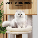 VaKa 1.42M Cat Tree Tower Scratching Post Scratcher Cats Condo House Bed Furniture - Extra Image