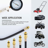 Engine Cylinder Compression Test Gauge Detector Kit Set For Car Motorcycle Tool - 45-Degree Angle