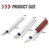 13Pc Durable Precision Knife Set Exacto Style Multi-function Hobby Knife Crafts - Top-Down View