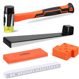 HORUSDY 48Pc Laminate Wood Flooring Installation Kit Tapping Block Rubber Mallet - Extra Image