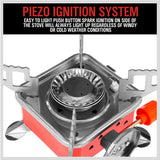Outdoor Folding Mini Gas Burner Cooking Stove Butane Gas BBQ Hiking AU Stock - Side View