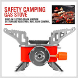 Outdoor Folding Mini Gas Burner Cooking Stove Butane Gas BBQ Hiking AU Stock - Top-Down View
