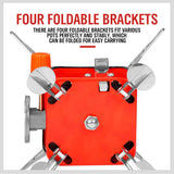 Outdoor Folding Mini Gas Burner Cooking Stove Butane Gas BBQ Hiking AU Stock - Rear View