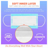 50Pc Face Masks General Daily Protection 3-Layer Anti Bacterial Filter Au Stock - 45-Degree Angle