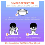 50Pc Face Masks General Daily Protection 3-Layer Anti Bacterial Filter Au Stock - Close-Up Angle