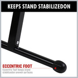 Foldable Roller Support Stand Adjustable Bench Holder 67-110cm Heavy Duty Steel - Close-Up Angle