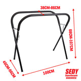 Work Bench Panel Stand Curved Legs Panel Repair Beating Spray Painting Panelshop - Front View