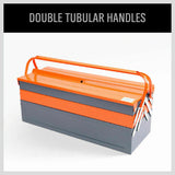 5-Tray Steel Cantilever Tool Storage Box Portable Parts Organiser Carry Holder - Top-Down View