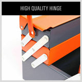 5-Tray Steel Cantilever Tool Storage Box Portable Parts Organiser Carry Holder - Rear View