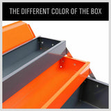 5-Tray Steel Cantilever Tool Storage Box Portable Parts Organiser Carry Holder - Close-Up Angle