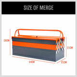 5-Tray Steel Cantilever Tool Storage Box Portable Parts Organiser Carry Holder - Extra Image