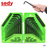 32Pcs Hex Key Set Allen Wrench Set Metric & SAE Storage Case L Shape Crv Au - Front View