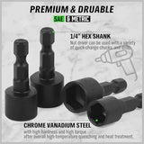 SWANLAKE GARDEN TOOLS (letter with no tracking)SWANLAKE 20PCS Power Nut Driver Set for Impact Drill, 1/4” Hex Head Drill Bit SAE and Metric - Top-Down View