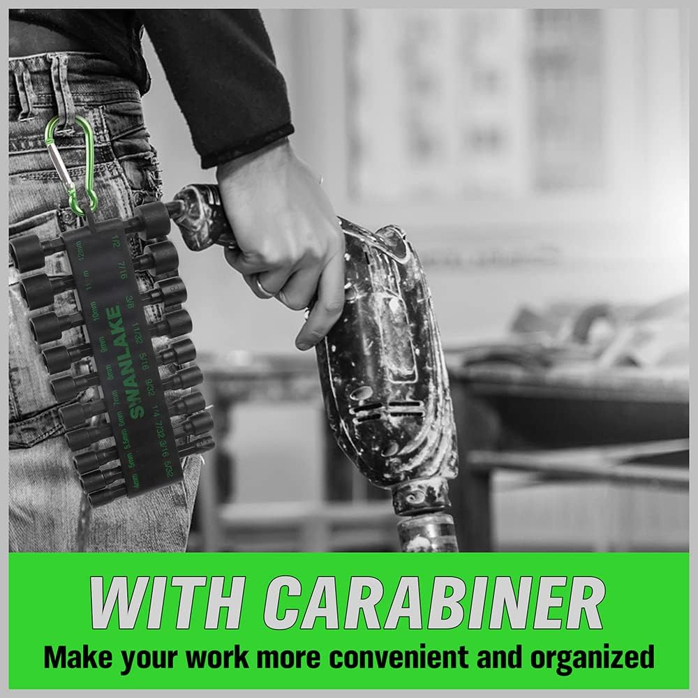 SWANLAKE GARDEN TOOLS (letter with no tracking)SWANLAKE 20PCS Power Nut Driver Set for Impact Drill, 1/4??Hex Head Drill Bit SAE and Metric