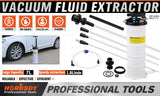 HORUSDY 7L Manual & Pneumatic Oil Extractor Waste Fluid Transfer Pump Suction - Front View