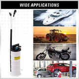 HORUSDY 7L Manual & Pneumatic Oil Extractor Waste Fluid Transfer Pump Suction - Rear View