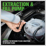 SWANLAKE Fluid Extractor, Oil Extraction & Fill Pump, Fluid Syringe Pump Manual Suction Vacuum Fuel Car Transfer (500ML) - Close-Up Angle