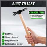 SWANLAKE GARDEN TOOLS 7 Piece Auto Body Repair Kit, Auto Body Tools, Auto Body Repair Tools with Carbon Steel Hammer Heads (SW-66076) - 45-Degree Angle
