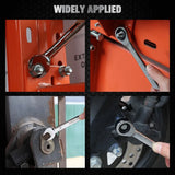 SWANLAKE 12Pcs Metric Ratcheting Spanner Set 6-18mm CR-V Steel 72-Tooth Holder - Extra Image