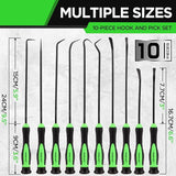 SWANLAKE 10-Piece Pick and Hook Set, Pick Tool Set for Car Auto Oil Seal/O-Ring Seal Gasket Pick Mini Hooks Puller Remover - Front View