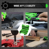 SWANLAKE 55Pc Magnetic Nut Driver Set Metric SAE 1/4