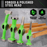 9-Piece Garden Tools Auto Body Hammer Dolly Set Car Body Dent Repair Tool Case - Rear View