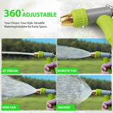 Garden Spray Gun Auto Rewind Wall Water Hose Mount Hose Reel 20M Retractable - Low Angle