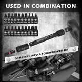 SWANLAKE 74Pcs Magnetic Nut Driver Set Impact Drill Socket Adapter Power Bit - 45-Degree Angle